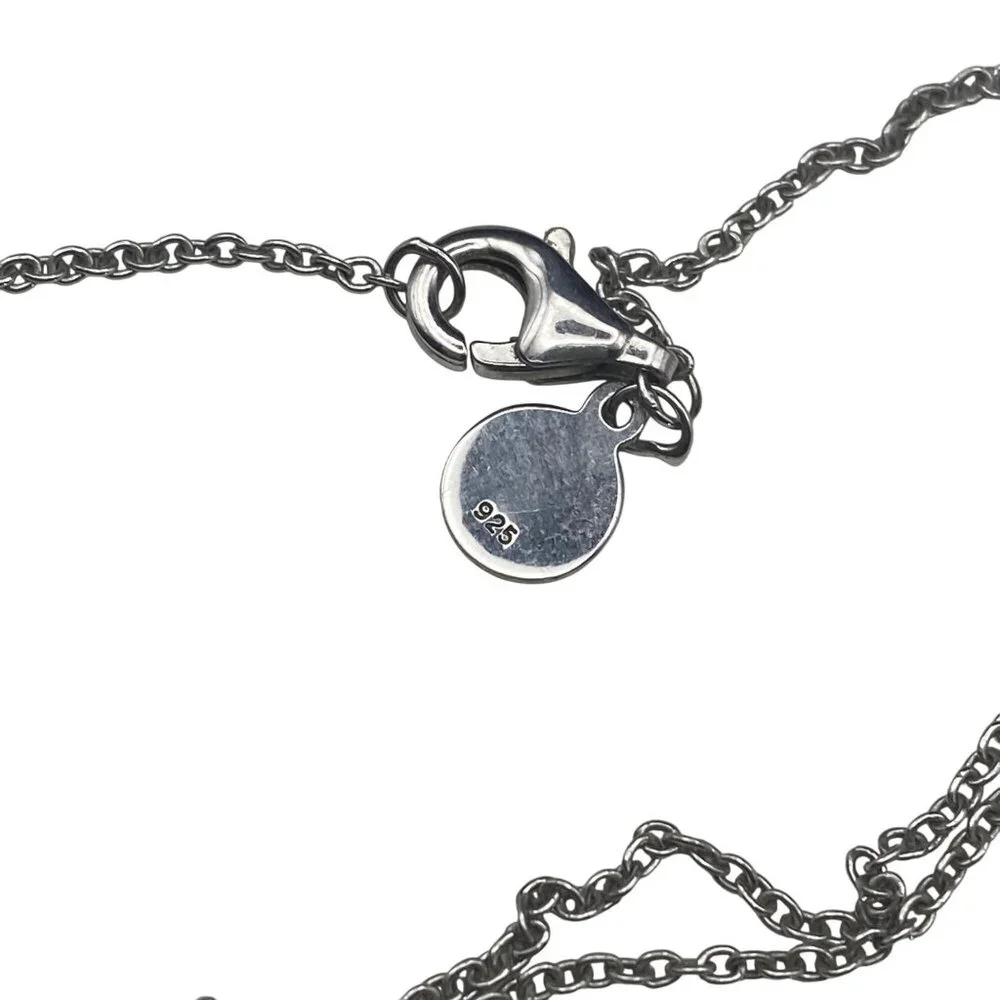 925 Sterling Silver Murano Millefiori Glass Pendant Necklace 18" Vera Wang Chain - Picture 7 of 10